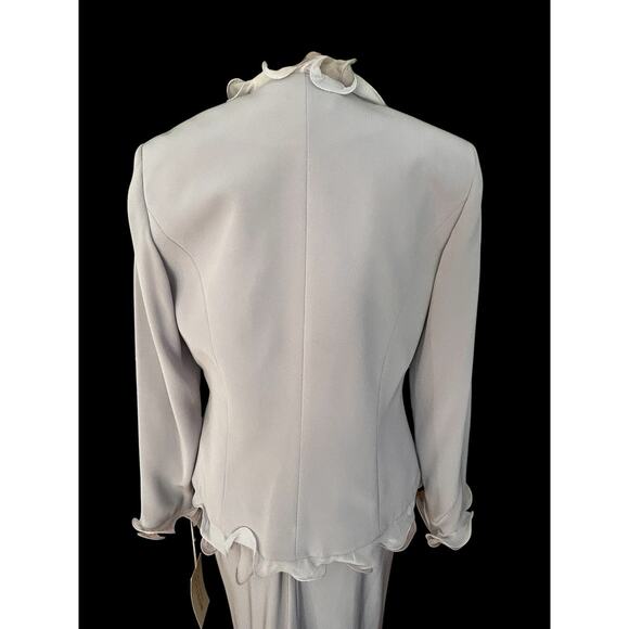 Montage by Mon Cheri Mother of Bride Lavender Dress & Jacket Pleated Front 12 - Picture 5 of 16